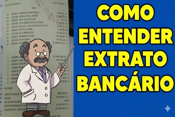 como ler extrato bancário