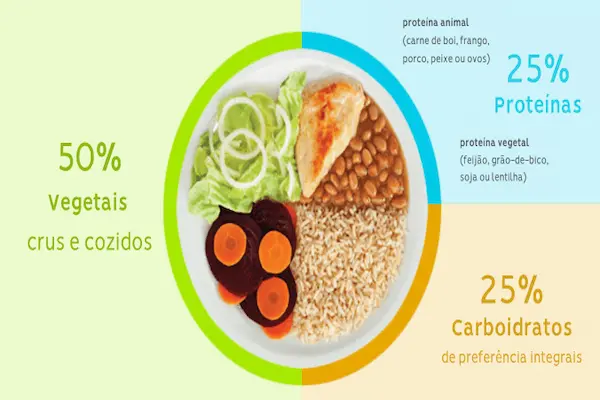 como montar prato saudável