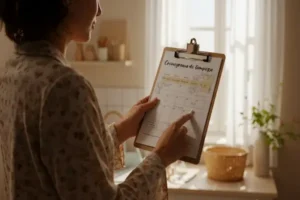 rotina de limpeza natural